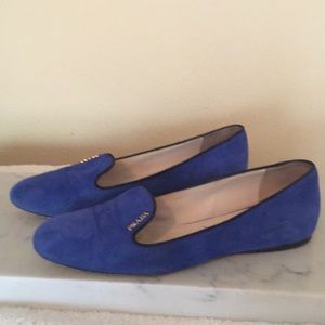 Prada suede flats